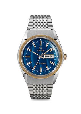 Q Timex Reissue Falcon Eye Two-Tone Stainless Steel Bracelet Watch