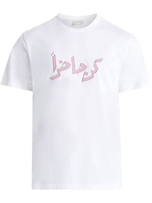 Qasimi Houari text-print T-shirt - White