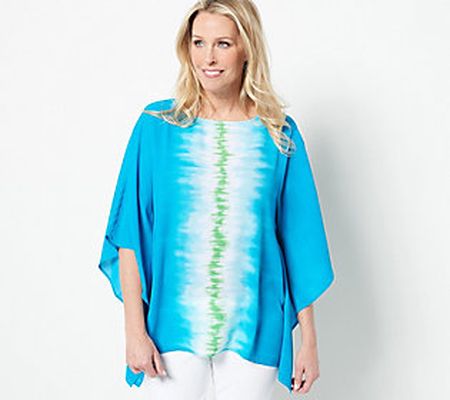 Quacker Factory Embellished Tie Dye Caftan