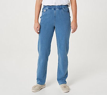 Quacker Factory Petite DreamJeannes Pull-OnStraight Pants