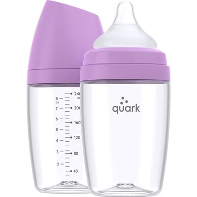 Quark 2-Pack BuubiBottle MAX 8-Ounce Baby Bottles in Proton Purple