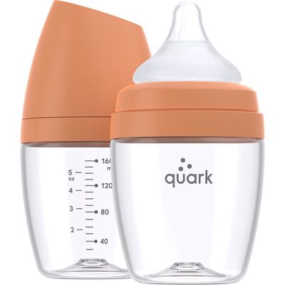 Quark 2-Pack BuubiBottle MINI 5-Ounce Baby Bottles in Ionic Orange