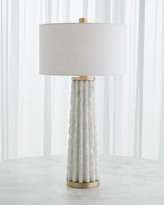 Quarry White Marble Table Lamp