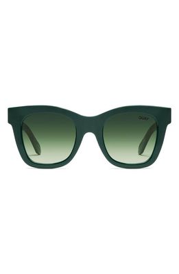 Quay Australia After Hours 48mm Square Sunglasses in Emerald