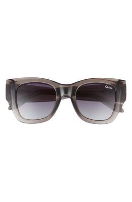 Quay Australia After Hours 50mm Polarized Square Sunglasses in Black /Smoke Polarized
