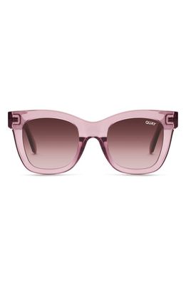 Quay Australia After Hours 51mm Square Sunglasses in Berry/Brown Pink
