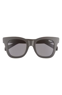 Quay Australia After Hours 57mm Polarized Square Sunglasses in Black/Smoke Polarized