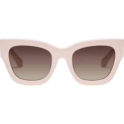 Quay Australia By the Way 46mm Square Sunglasses in Champagne /Brown 