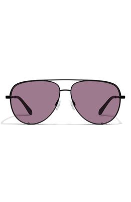 Quay Australia High Key 55mm Aviator Sunglasses in Black/amethyst 