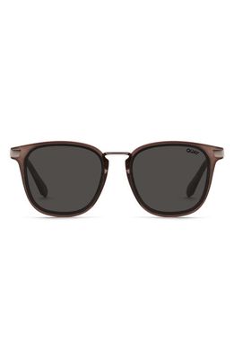 Quay Australia Jackpot Remixed 54mm Polarized Round Sunglasses in Brown/Black