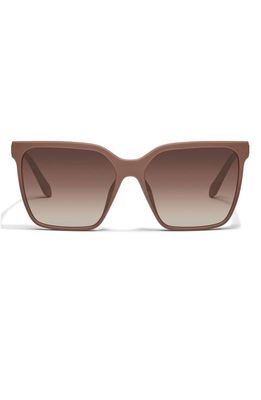 Quay Australia Level Up Remixed 52mm Gradient Square Sunglasses in Matte Doe/brown 