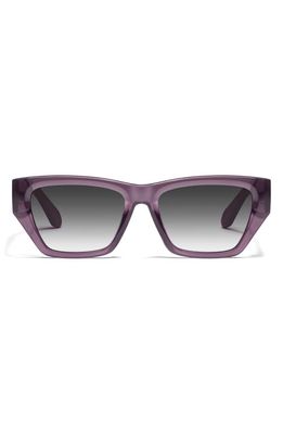 Quay Australia No Apologies 40mm Gradient Square Sunglasses in Amethyst 