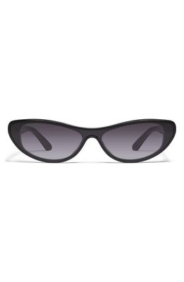 Quay Australia Slate 37mm Gradient Cat Eye Sunglasses in Black/Smoke