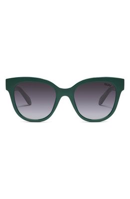 Quay Australia Valet 50mm Square Sunglasses in Emerald /Smoke