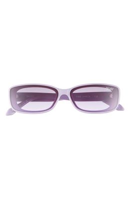 Quay Australia Vibe Check 62mm Small Square Sunglasses in Purple/Purple