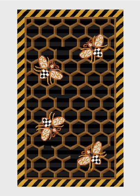 Queen Bee Rug, 2'3 x 3'9"