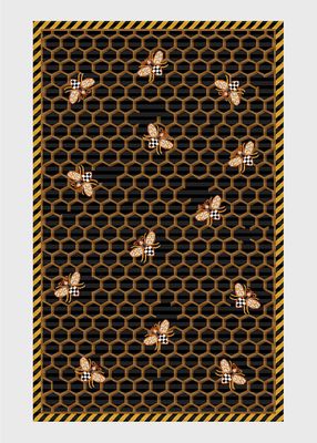 Queen Bee Rug, 5' X 8'