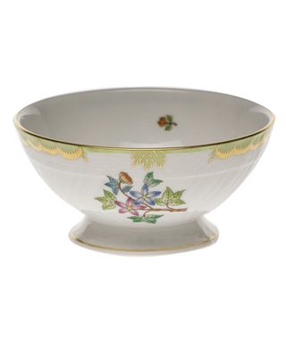 Queen Victoria Green Footed Bowl