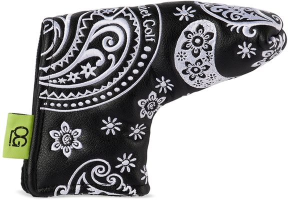 Quiet Golf Black Paisley Blade Putter Cover