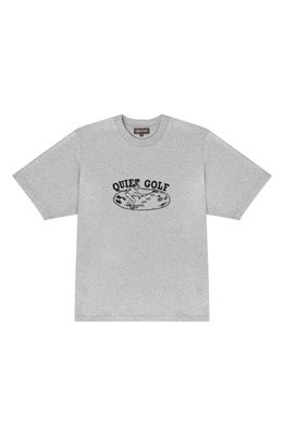 Quiet Golf Bunkered Cotton Graphic T-Shirt in Heather
