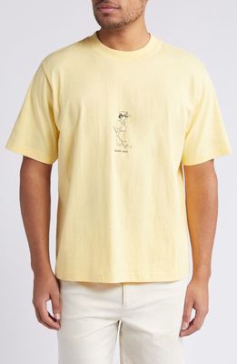 Quiet Golf Golf Dad Cotton Graphic T-Shirt in Canary 