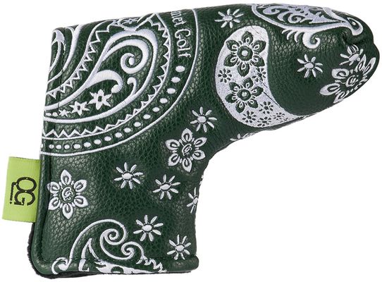 Quiet Golf Green Paisley Blade Putter Cover