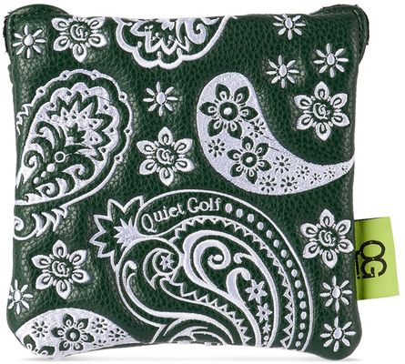 Quiet Golf Green Paisley Mallet Putter Cover