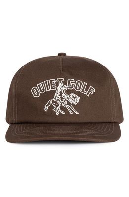 Quiet Golf Ranch Baseball Cap in Brown
