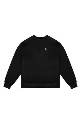 Quiet Golf Society Crewneck Sweatshirt in Black