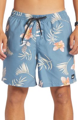 Quiksilver Everyday Mix Volley Swim Trunks in Aegean Blue