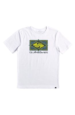 Quiksilver Kids' Black Flash Graphic T-Shirt in White