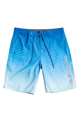 Quiksilver Kids' Everyday Warp Fade Recycled Polyester Board Shorts in Snorkel Blue