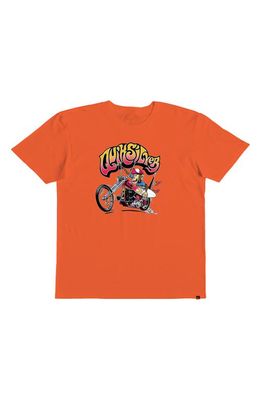 Quiksilver Kids' Full Throttle Graphic T-Shirt in Celosia Orange