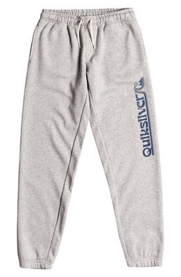 Quiksilver Kids' Logo Graphic Joggers in Light Grey Heather