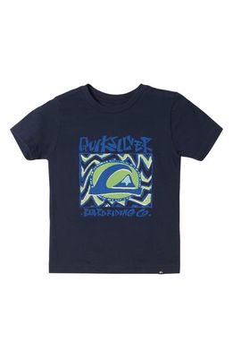 Quiksilver Kids' Midnight Sun Graphic T-Shirt in Navy Blazer