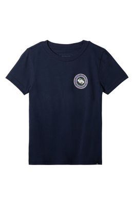 Quiksilver Kids' Omni Circle Graphic T-Shirt in Navy Blazer
