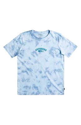 Quiksilver Kids' Pure Noise Print T-Shirt in Faded Denim