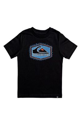Quiksilver Kids' Retro Lines Graphic T-Shirt in Black