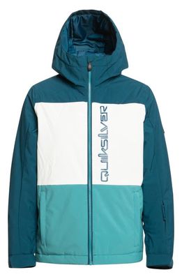 Quiksilver Kids' Side Hit Water Repellent Insulated Jacket in Brittany Blue