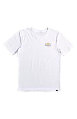 Quiksilver Kids' Spin Cycle Graphic T-Shirt in White