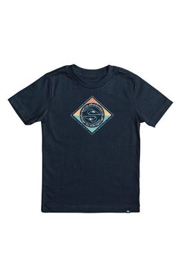 Quiksilver Kids' Splitting Hairs Graphic T-Shirt in Navy Blazer