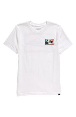 Quiksilver Kids' Stoked Since Day One Graphic T-Shirt in White