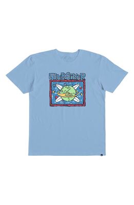 Quiksilver Kids' Surf the Earth Graphic T-Shirt in Clear Sky