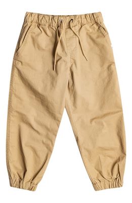 Quiksilver Kids' Taxer Beach Cruiser Stretch Cotton Joggers in Plage