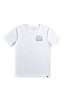 Quiksilver Kids' The Original Barrel Graphic T-Shirt in White