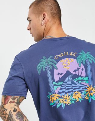 Quiksilver Little Paradise t-shirt in navy