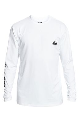 Quiksilver Men's Omni Session Long Sleeve Surf Shirt in White