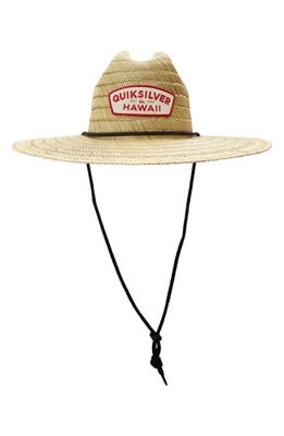 Quiksilver Pierside Destinado Straw Sun Hat in Tan/Black Hawaii
