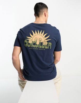Quiksilver rise and shine T-shirt in navy
