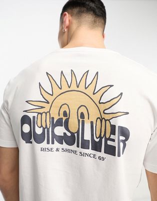 Quiksilver rise and shine t-shirt in white